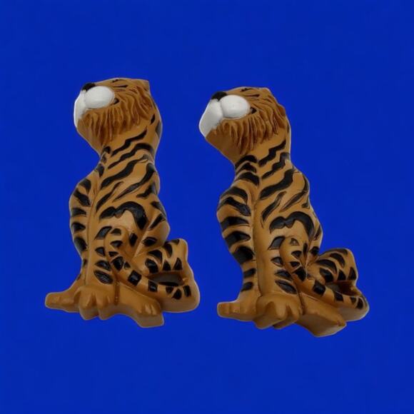 8 Pc Vintage Burwood Wall Decor Noah's Ark Monkey Zebra Giraffe Elephant Tigers - Picture 7 of 11